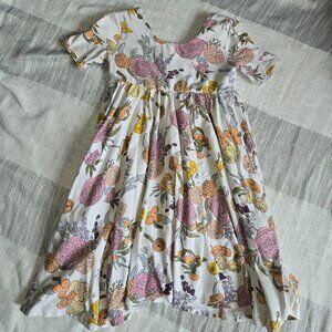 Girls size 6 floral dress with pockets